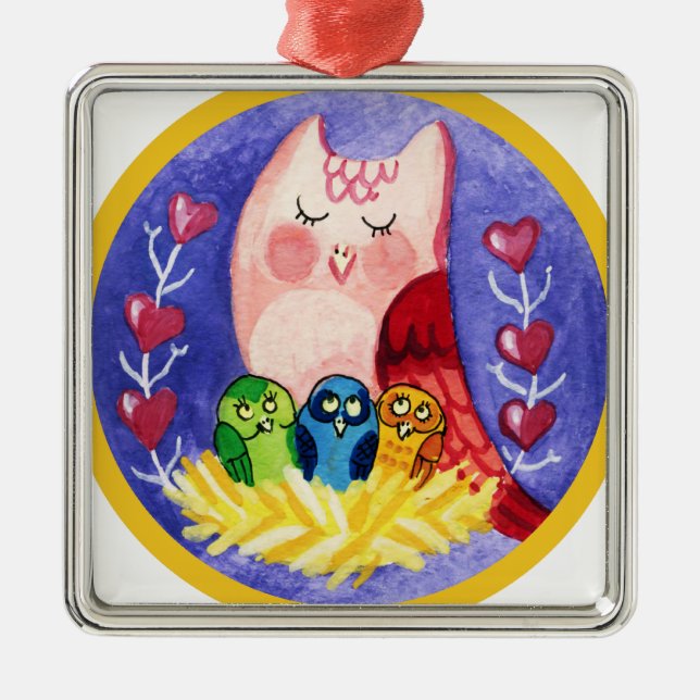 Dreifachmutter Ornament Aus Metall (Vorne)