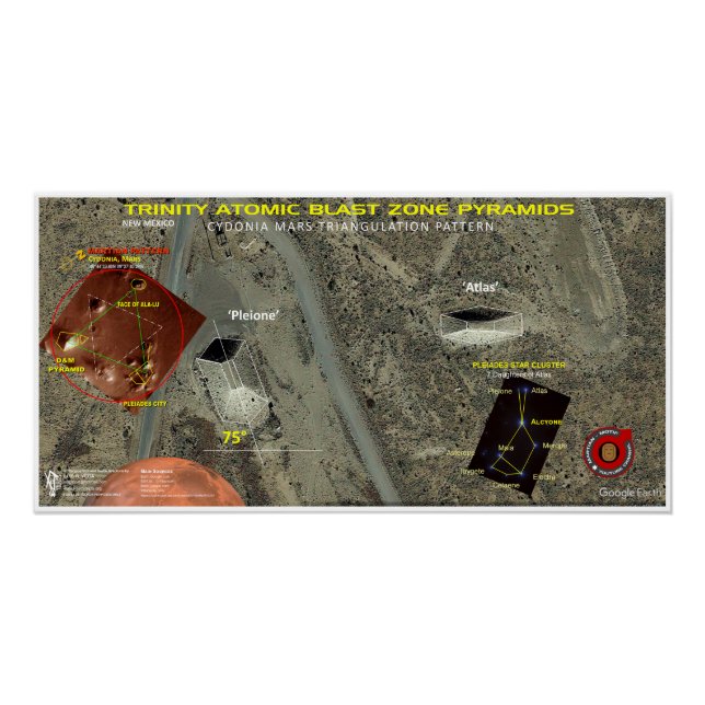 Dreifaltigkeit Atomsprengzone Poster (Vorderseite)