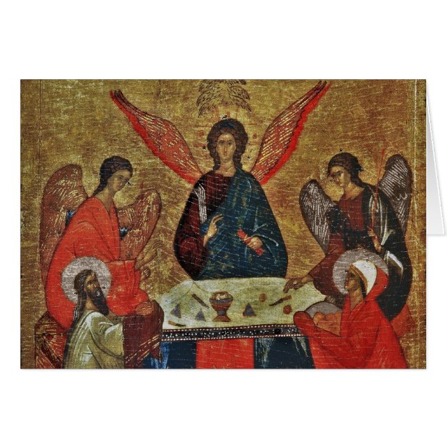 Dreifaltigkeit mit den Heiligen (Vorderseite (Horizontal))