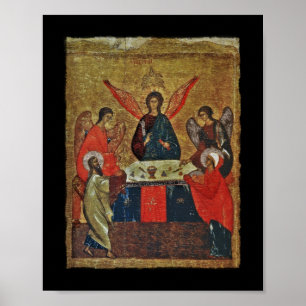 Dreifaltigkeit mit den Heiligen Poster