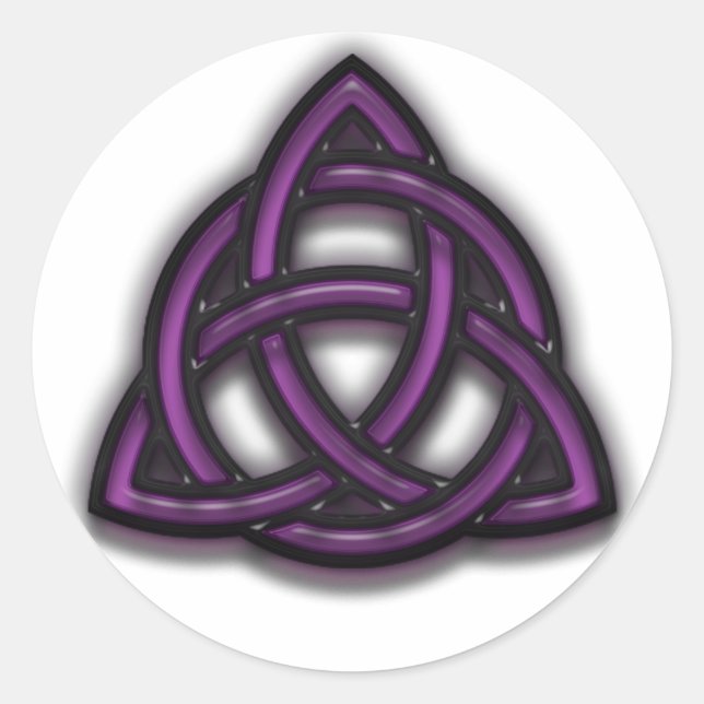 Dreifaltigkeit Runder Aufkleber (Vorderseite)