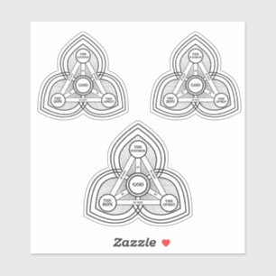 Dreifaltigkeit, Vater, Sohn und Heiliger Geist I Aufkleber