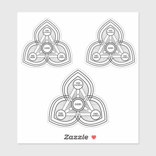 Dreifaltigkeit, Vater, Sohn und Heiliger Geist I Aufkleber (Blatt)