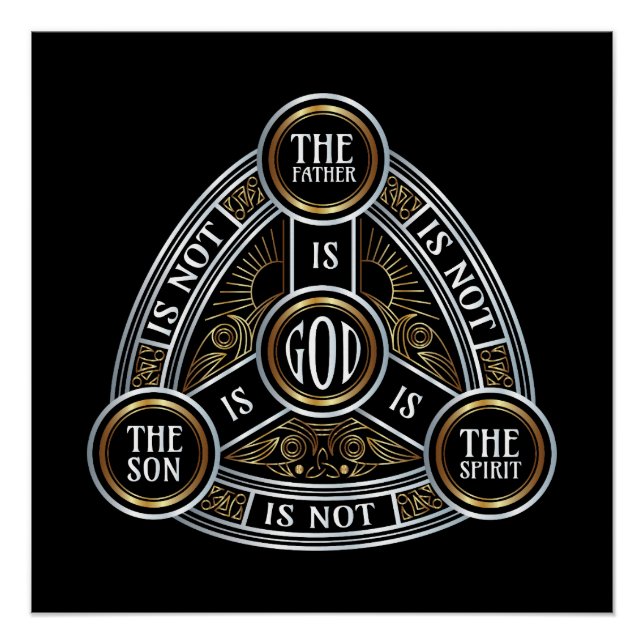 Dreifaltigkeit, Vater, Sohn und Heiliger Geist Poster (Vorderseite)