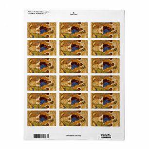 Dreifaltigkeit von Andrey Rublev Adressaufkleber