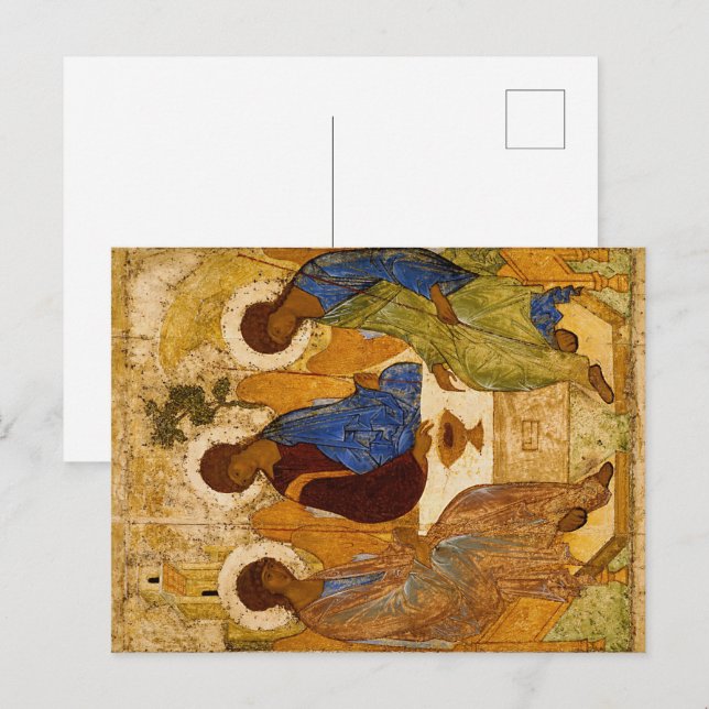 Dreifaltigkeit von Andrey Rublev Postkarte (Vorne/Hinten)