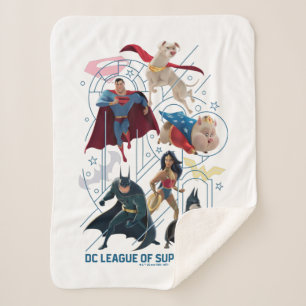 Dreifaltigkeitshelden und Super-Pets Sherpadecke