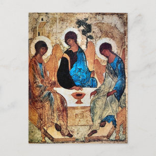 Dreifaltigkeitsikon von Andrei Rublev Postkarte