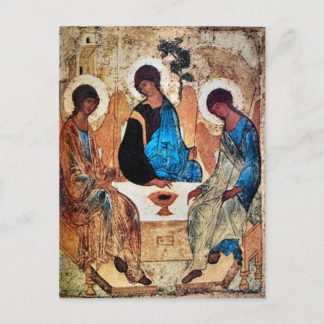 Dreifaltigkeitsikon von Andrei Rublev Postkarte (Vorderseite)