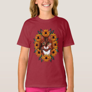 Dreifarbenkatze mit Schwarzaugen-Susanne Bundessta T-Shirt