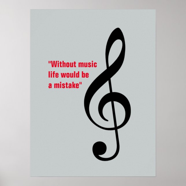 dreifarbige Dekoration, music_note Poster (Vorne)