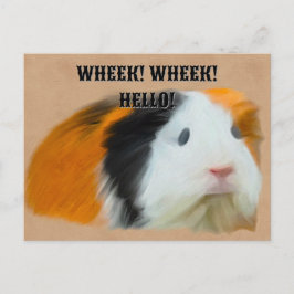 Dreifarbige Guinea Pig Postkarte