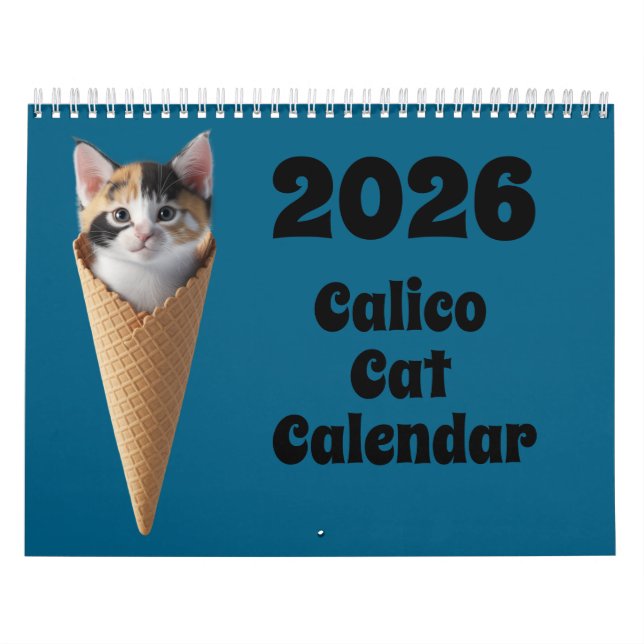 Dreifarbige Katzen Kalender (Titelbild)