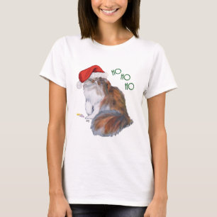 Dreifarbige Perserkatze an Weihnachten T-Shirt