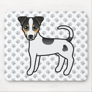 Dreifarbiger glatthaariger Parson-Russell-Terrier- Mousepad