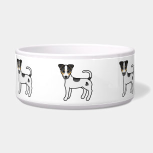 Dreifarbiger glatthaariger Parson-Russell-Terrier- Napf