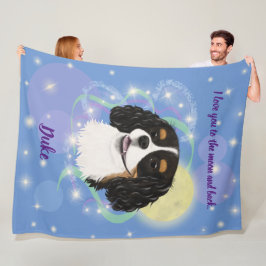 Dreifarbiges Cavalier-Design Fleecedecke