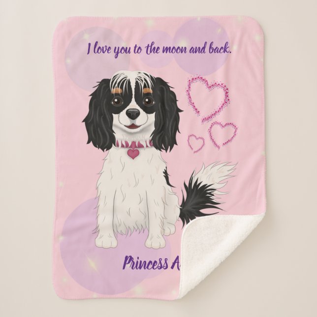 Dreifarbiges Cavalier-Design  Sherpadecke (Vorderseite)