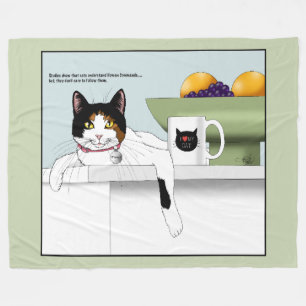 Dreifarbiges Katzengesicht Katzenküche Fleecedecke