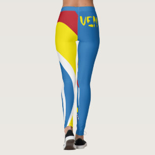 Dreifarbiges Venezuela Leggings
