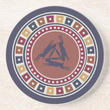 Dreihaarmotiv und Vintage Geometrie