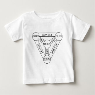 Dreiheits-Diagramm-Latein Baby T-shirt