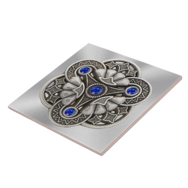 Dreiheits-Medaillon Fliese (Seite)