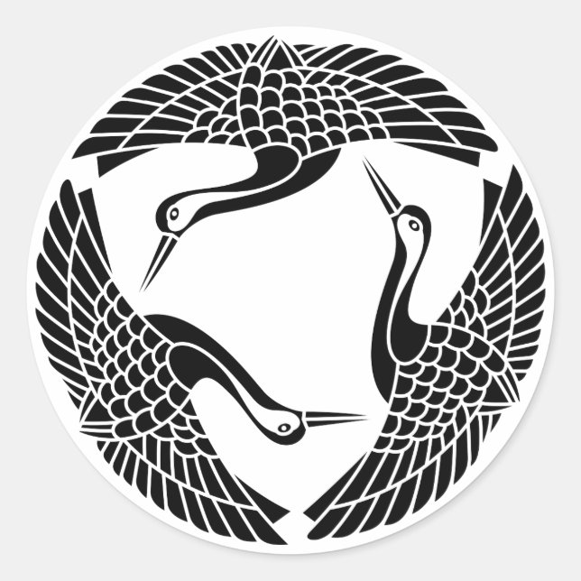 Dreikrankreis Runder Aufkleber (Vorderseite)