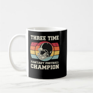 Dreimal Fantasy Football Champion Kaffeetasse