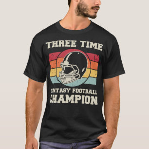 Dreimal Fantasy Football Champion T-Shirt