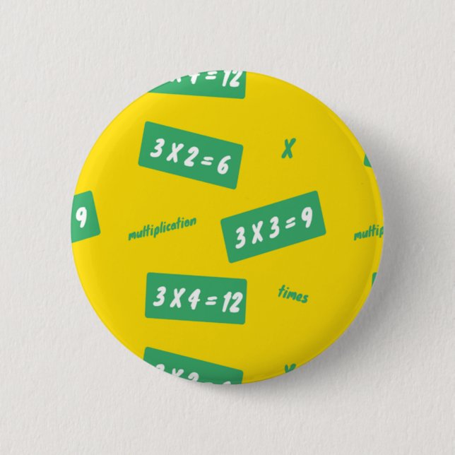 Dreimal gelbes Lernen Button (Vorderseite)