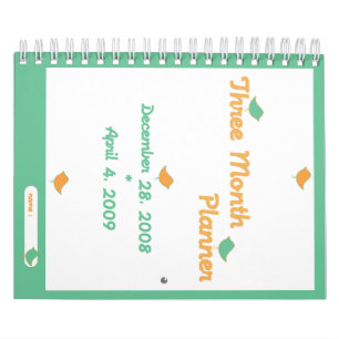 Dreimonatiger Planer Kalender