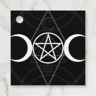 Dreimonddreiecks-Pentagramm-Wicca-Geburtstag Geschenkanhänger