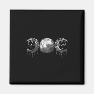 Dreimondgoddess Feministin Pagan Hexe Halloween Magnet