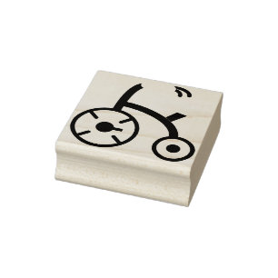 Dreirad Gummistempel