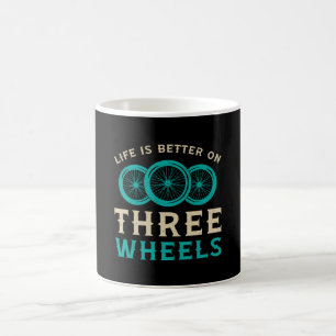 Dreirad Leben Ist Besser Auf Drei Rädern Vintage Kaffeetasse