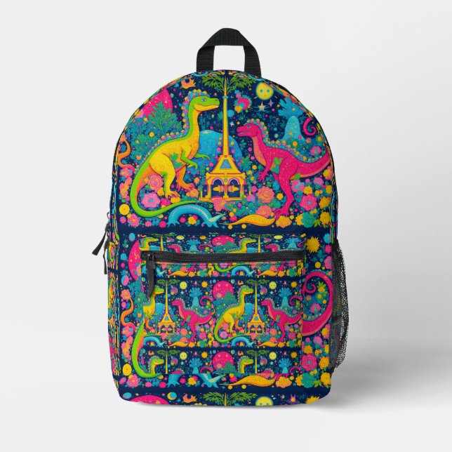 Dreischneidtasche Bedruckter Rucksack (Vorderseite)