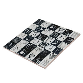 Dreißig, biomorphe Abstraktion - Kandinsky Fliese