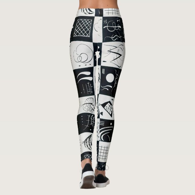 Dreißig, biomorphe Abstraktion - Kandinsky Leggings (Rückseite)