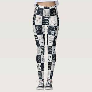 Dreißig, biomorphe Abstraktion - Kandinsky Leggings