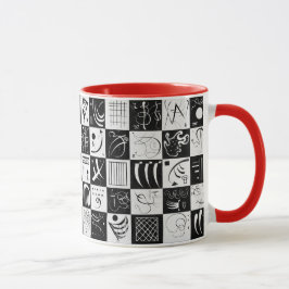 Dreißig, biomorphe Abstraktion - Kandinsky Tasse