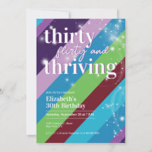 Dreißig, Flirty & Thriving 13 und wird 30