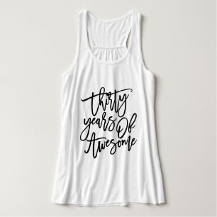 Dreißig Jahre des fantastischen schwarzen Tank Top