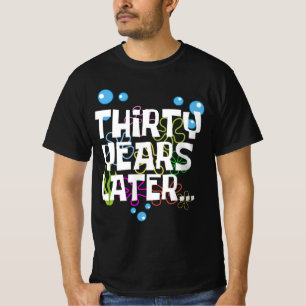 Dreißig Jahre später, lustiges 30. Geburtstags-Par T-Shirt