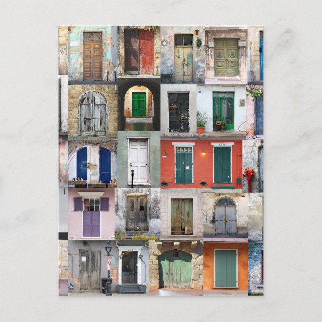 Dreißig Türen Postkarte (Vorderseite)