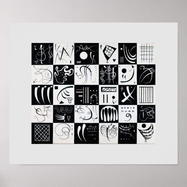 Dreißig von Wassily Kandinsky Poster (Vorne)