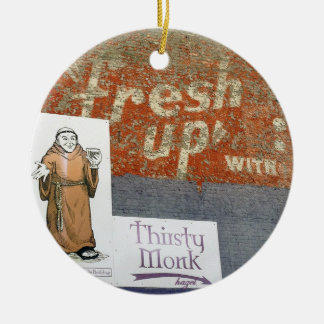 Dreißiger Mönch, Asheville, Dreißiger Mönch Weihna Keramik Ornament