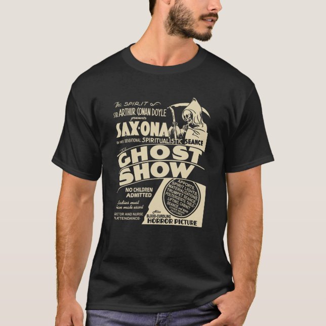 Dreißigerjahre "Geist-Show" Spook-Show-Plakat-T - T-Shirt (Vorderseite)