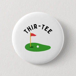 Dreißigster 30. Golf-Geburtstagsparty Dreißigster Button