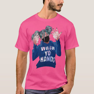 Dreistudrige Hände waschen T-Shirt